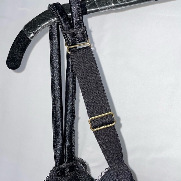 Cacique Bra Plunge Underwire Lace Festival Full Coverage Mesh Back Double Strap - Picture 8 of 10